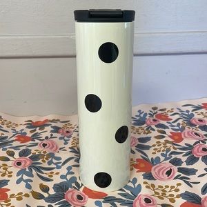 Kate Spade Thermal Travel Mug Black Dot by Lenox